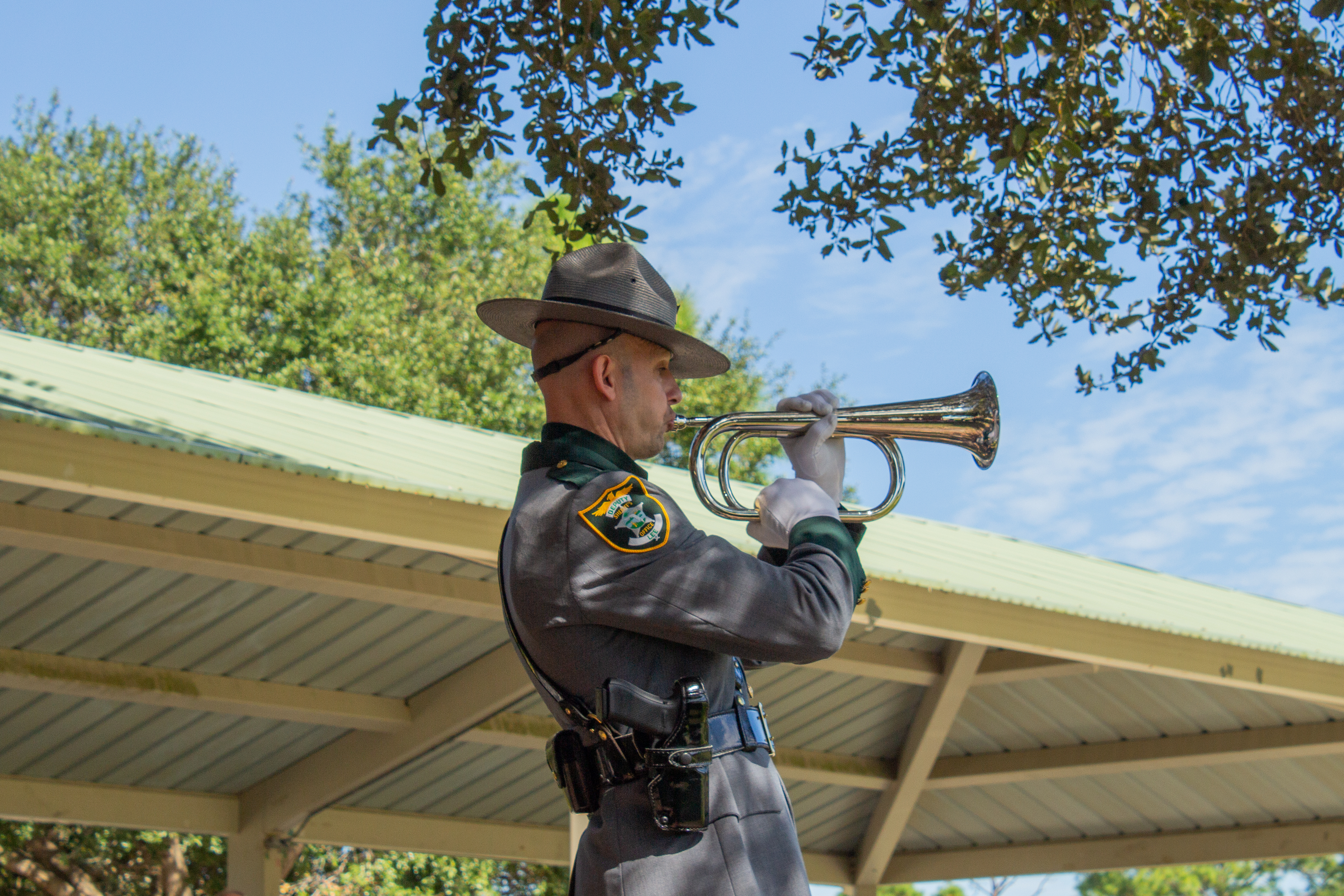 Lee-County-Sheriffs-bugle-player