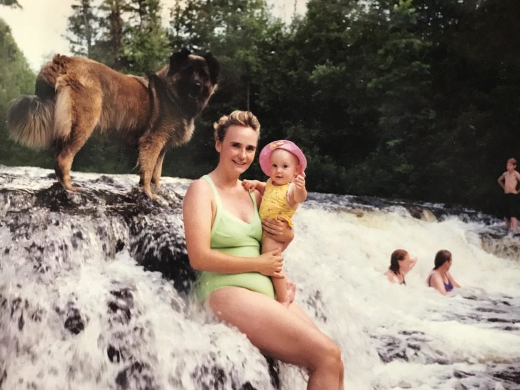 Victoria Kinley (baby) with mom Margaret