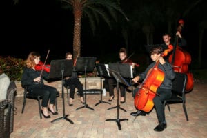 The Estero High Orchestra Quintet plays at Evening Under the Shadow Wood