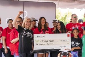 Christy Ivie and runners at Run 4 The Cause 2019