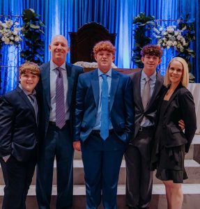 Elizabeth Dosoretz with her husband and three sons