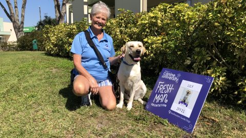 Ann Werner with her first trainee_ Lily