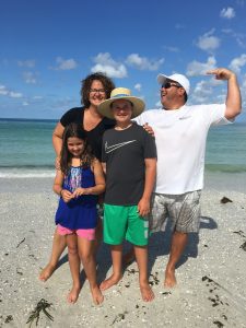 The Modarelli family at Siesta Key