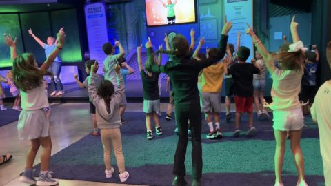 Chapel time becomes Chapel time! at Ocean Academy_ with music and dancing. (Courtesy photo)
