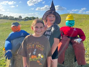 Young festivalgoers at Spooktacular Night Estero Park October 2023