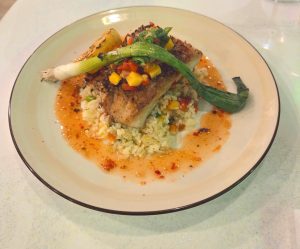 Spiced Pecan and Cranberry Crusted Grouper
