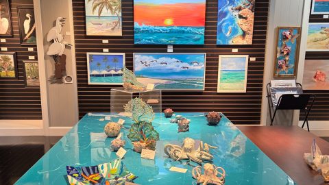 The Florida room of the COCO Art Gallery in Naples