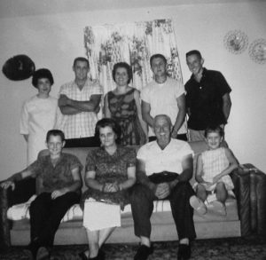 The Rollins Family_ 1962. Nolen is in the front row on the left