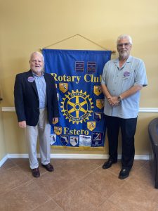 Gary Israel and Joe Pavich Sr. of Estero Rotary