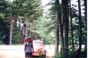 Skelton_ aka Smiley and Kenny the Car at Mount Whiteface_ NH